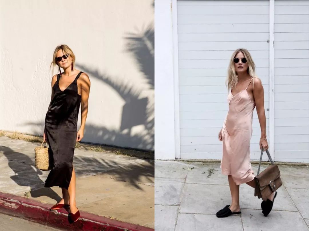 夏季时髦连衣真丝裙,真丝裙怎么穿才能既洋气又时髦