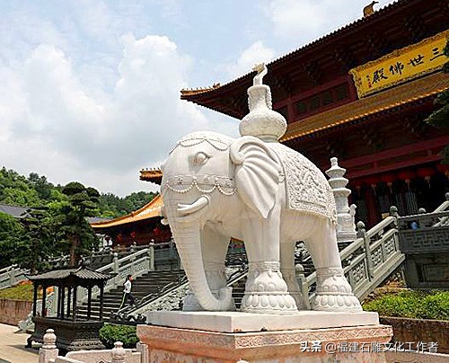 徐汇区大型石雕大象,一些造型独特的寺庙石雕大象