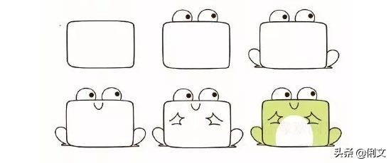 简笔画儿童3-6岁简单小动物涂色,简笔画小动物100种可爱表情包