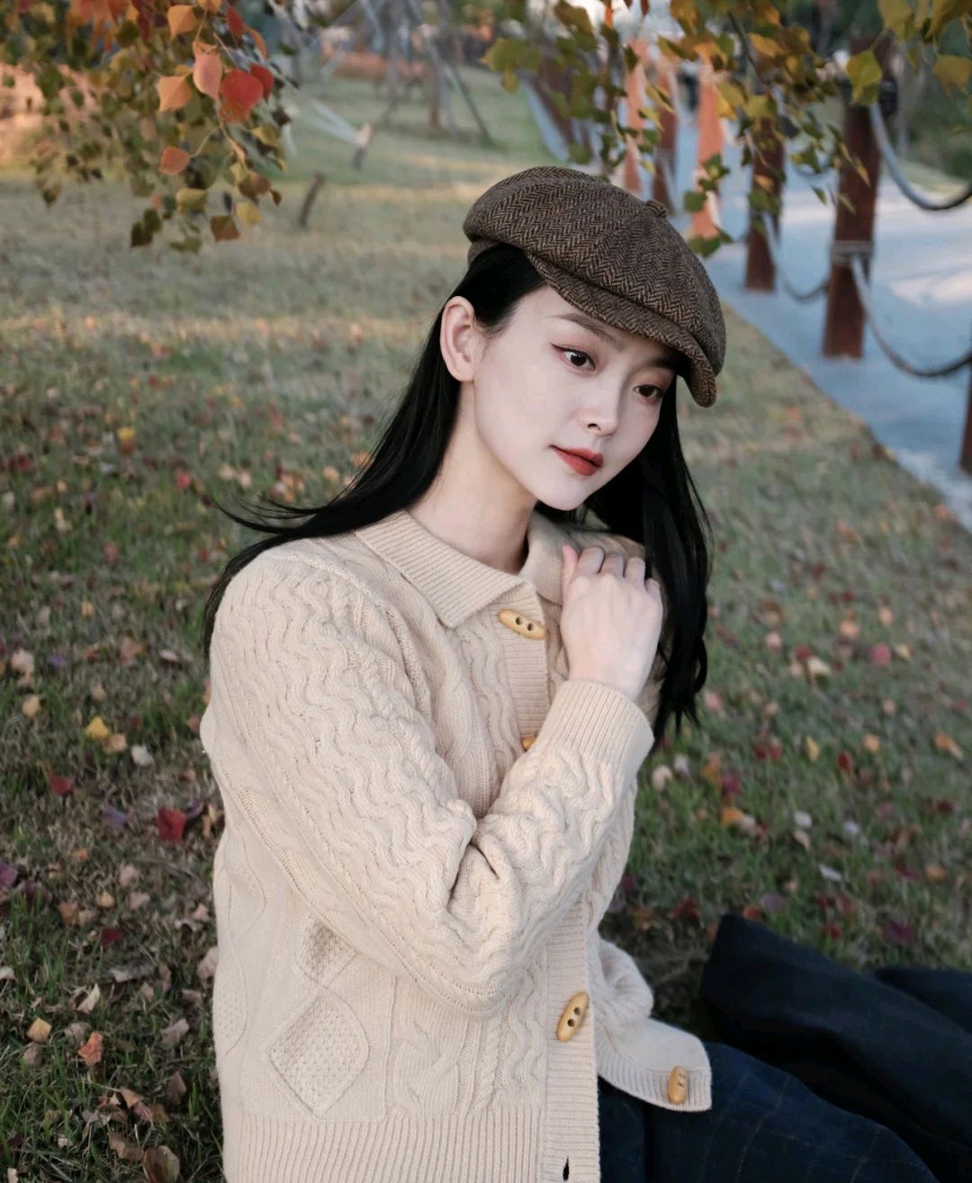 高级感穿搭超爱这个复古风穿搭,高级松弛感复古文艺穿搭