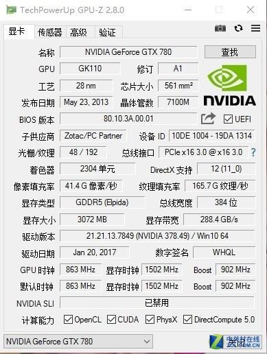 各个显卡参数信息对比,各种显卡系列详解