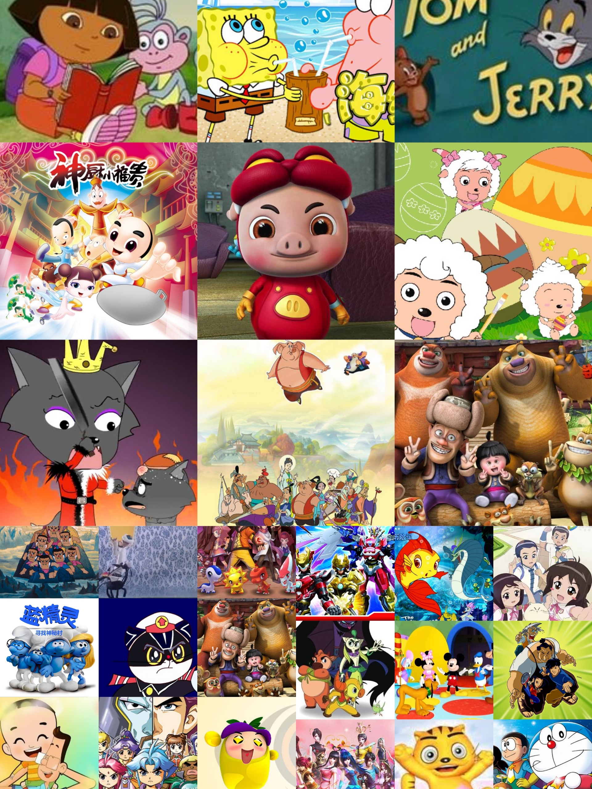 小时候看过45部电视剧,小时候看的100部动画