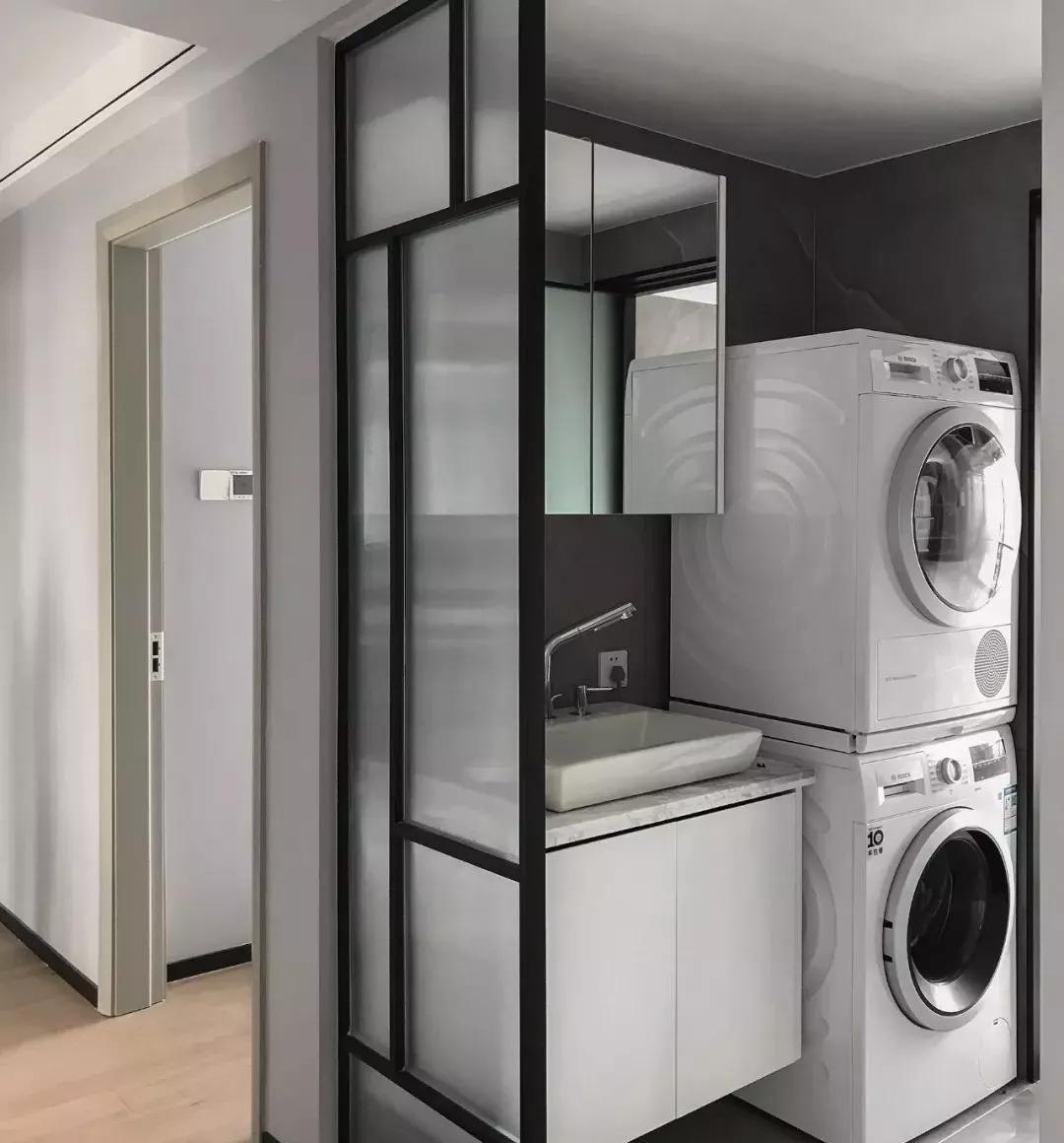 装修厨房可放洗衣机吗,洗衣机放客厅装修效果图
