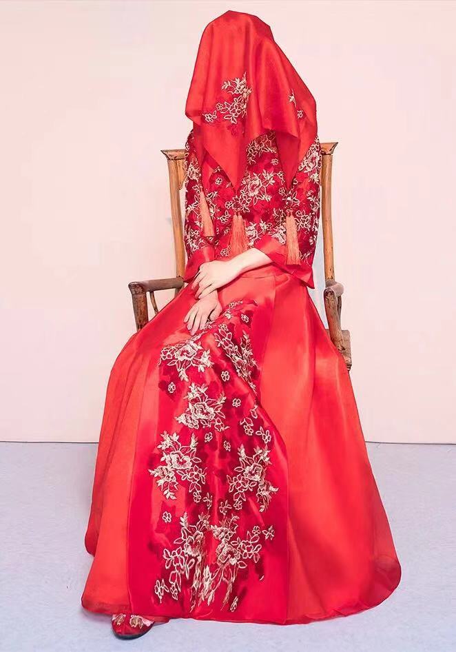 最适合穿中式嫁衣,新款秀禾服新娘礼服中式嫁衣