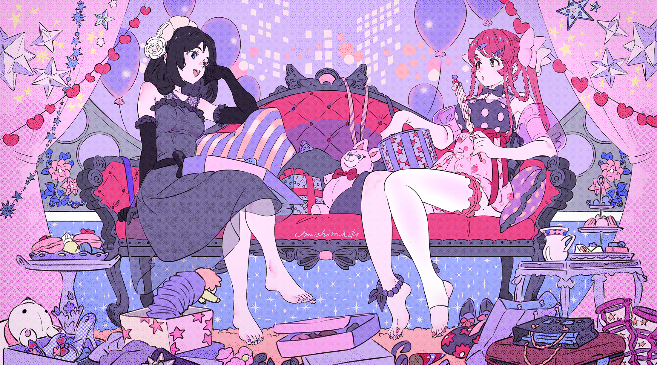 鏃ユ湰鍔ㄦ极鍙ら鍩庡競鎻掔敾,鏃ユ湰鍔ㄦ极濂冲鍜岀尗鍜殑鎻掔敾