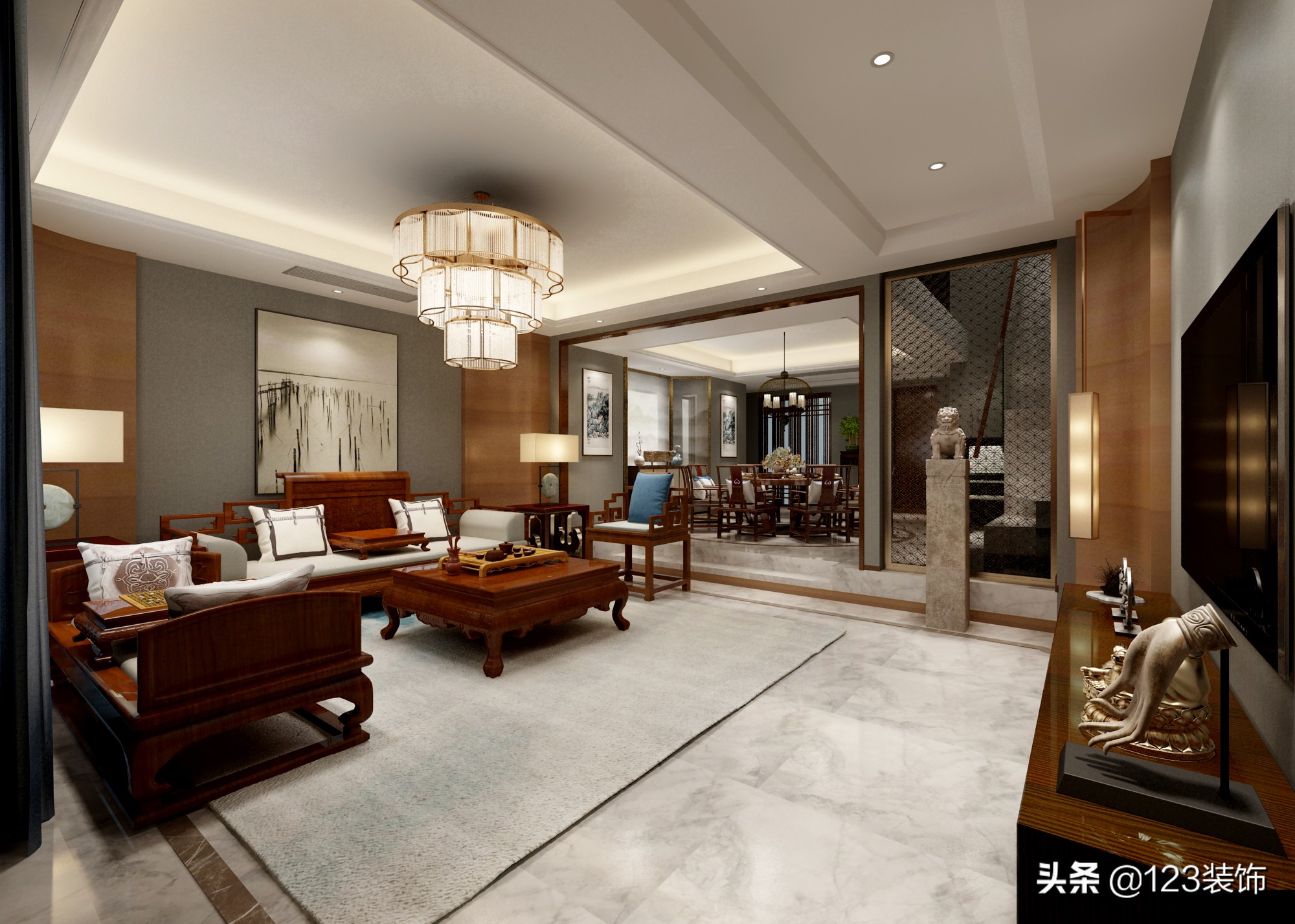 玉兰谷三室两厅装修效果图,玉兰花园183平米装修效果图