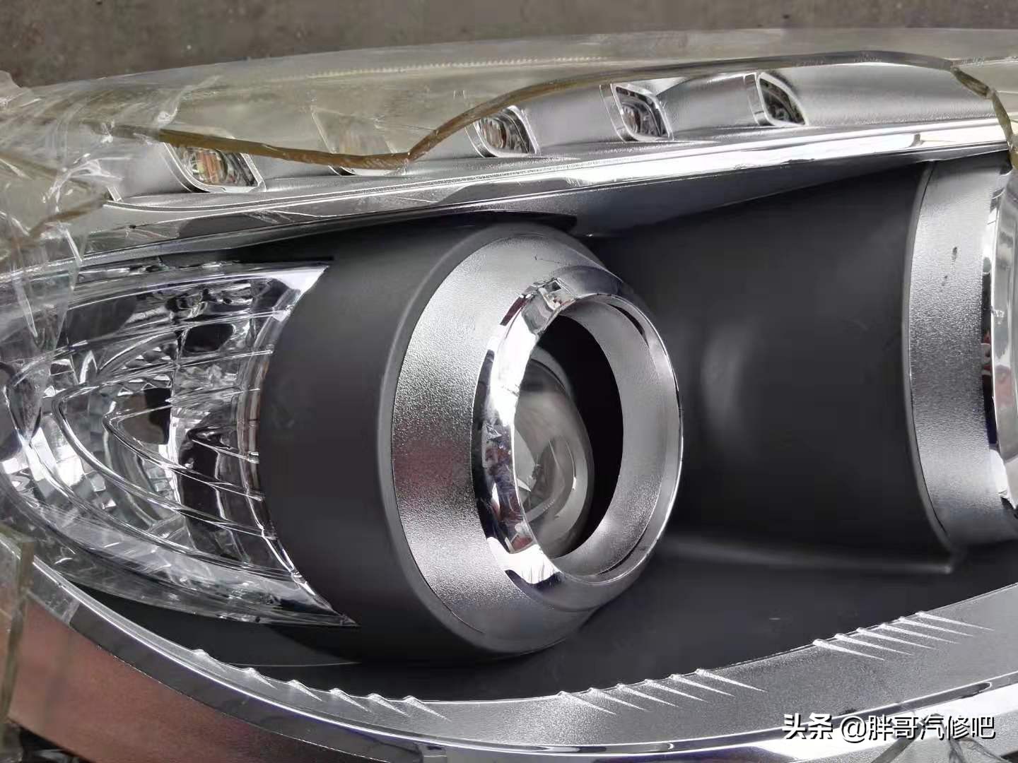 大灯散光不聚光自制透镜,大灯散光且亮度太低