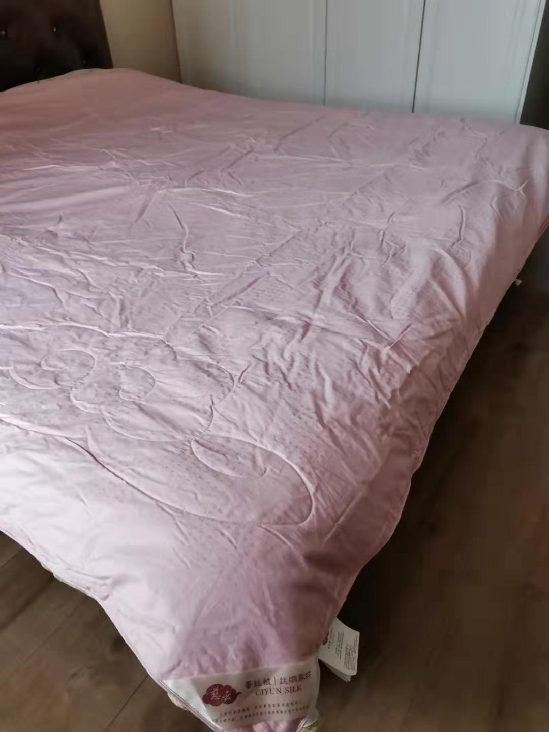 蓝丝羽蚕丝被二合一子母被价格,蚕丝被冬季加厚棉被子15斤