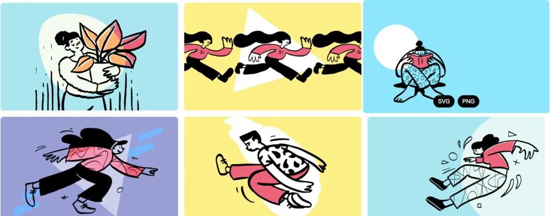 免费商用插画网站,插画素材网站免费