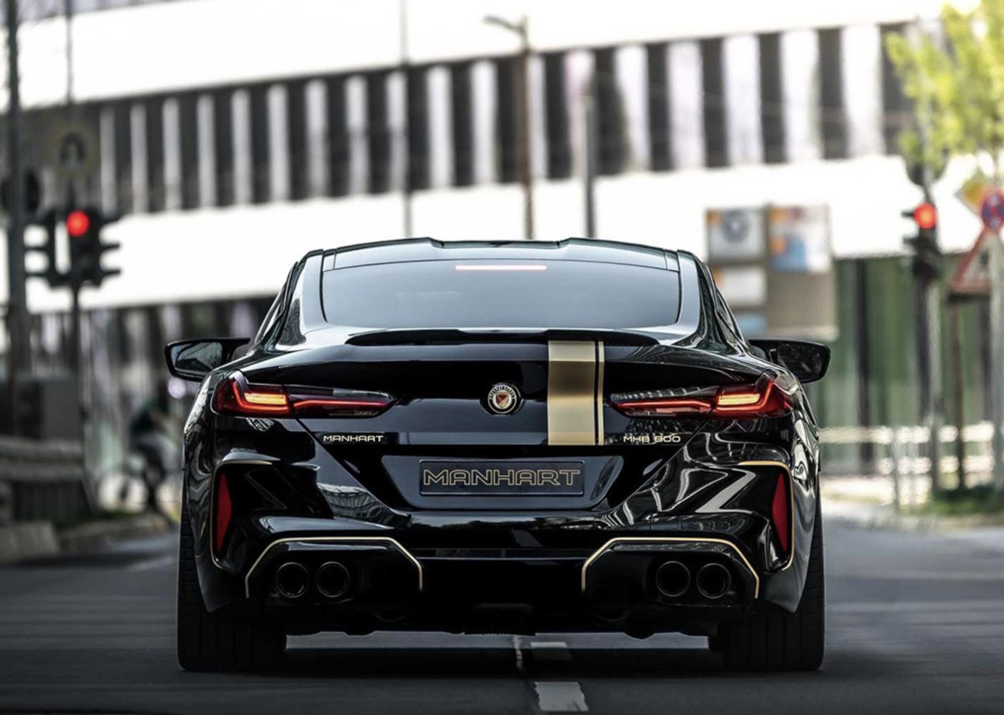 宝马m8四门轿跑爆改,宝马m8manhart改装版