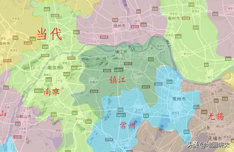 镇江行政区划历史,镇江市行政区划