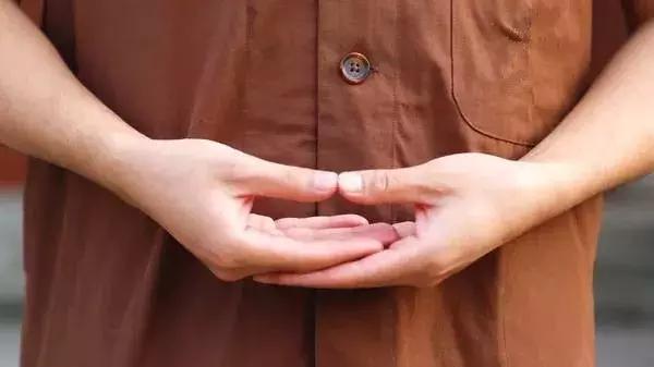 佛教合十礼的正确手势图片,佛教单掌礼和双手合十礼的区别