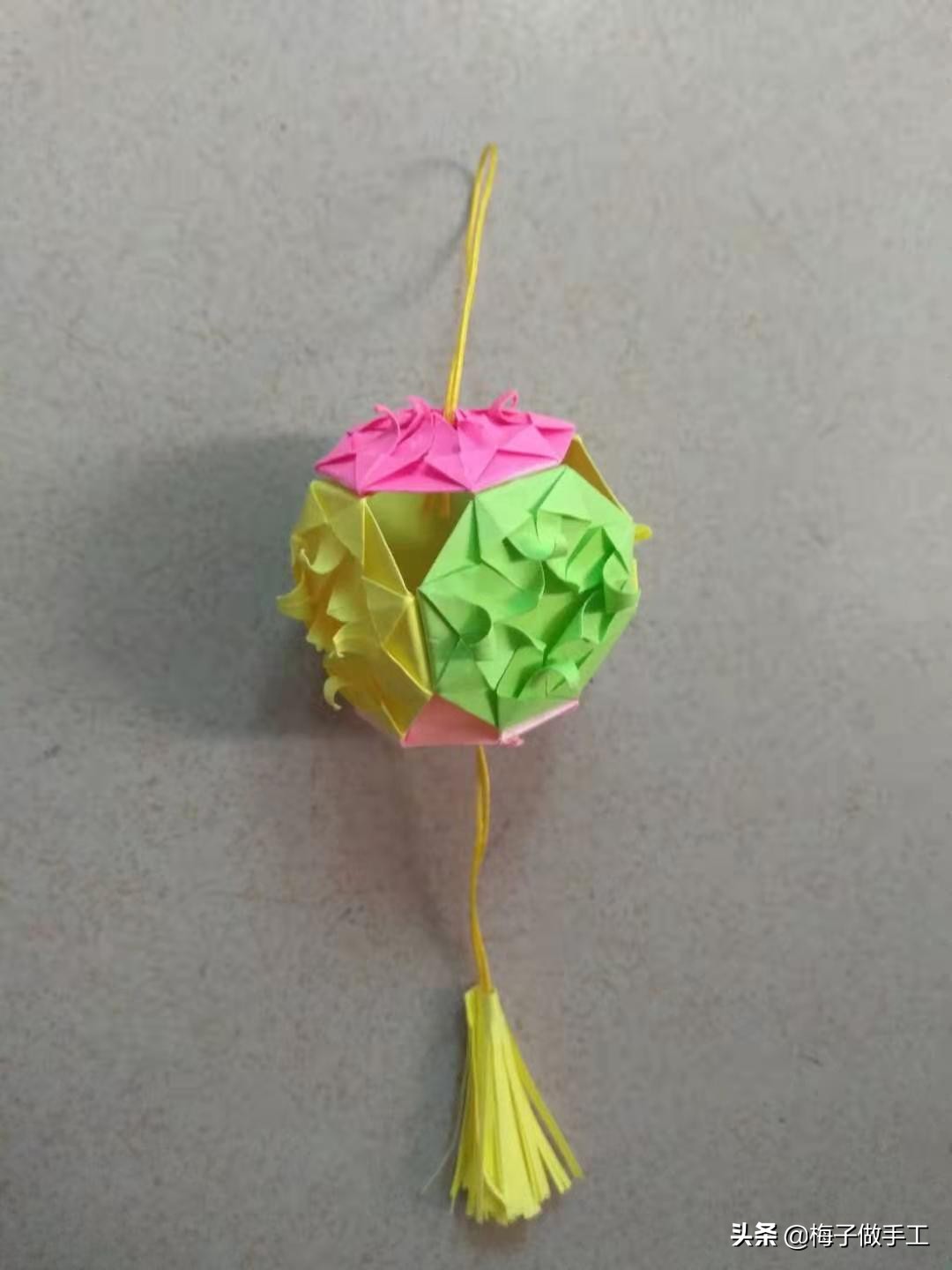 过年折纸手工灯笼简单又漂亮,中秋花灯折纸教程