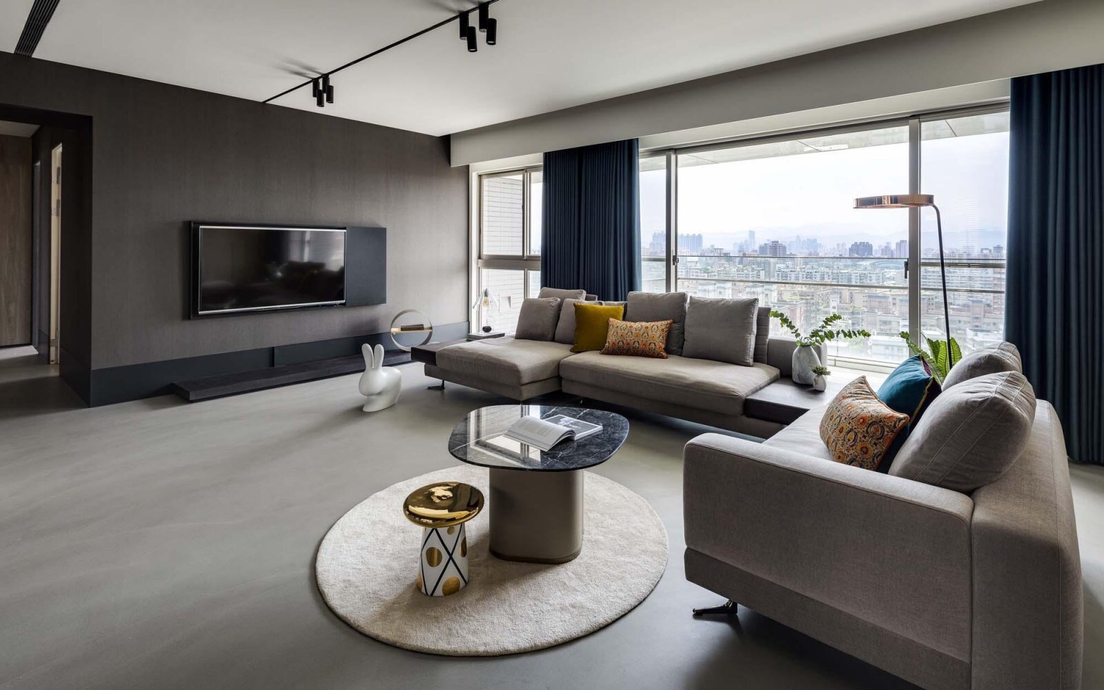 三房一厅的全屋定制柜子设计风格,三室两卫装修柜子效果图现代简约