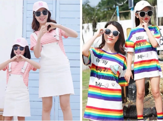 亲子装一家三口高级感亲子照,亲子穿搭技巧视频教程