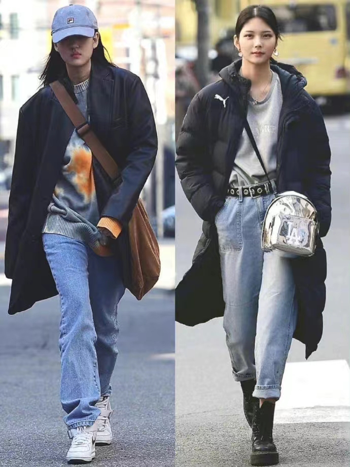 穿搭韩国小姐姐日常穿搭look,韩式穿搭秋冬千金大小姐风