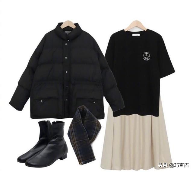 简单黑色棉服连帽,时尚修身黑色棉服简单大气