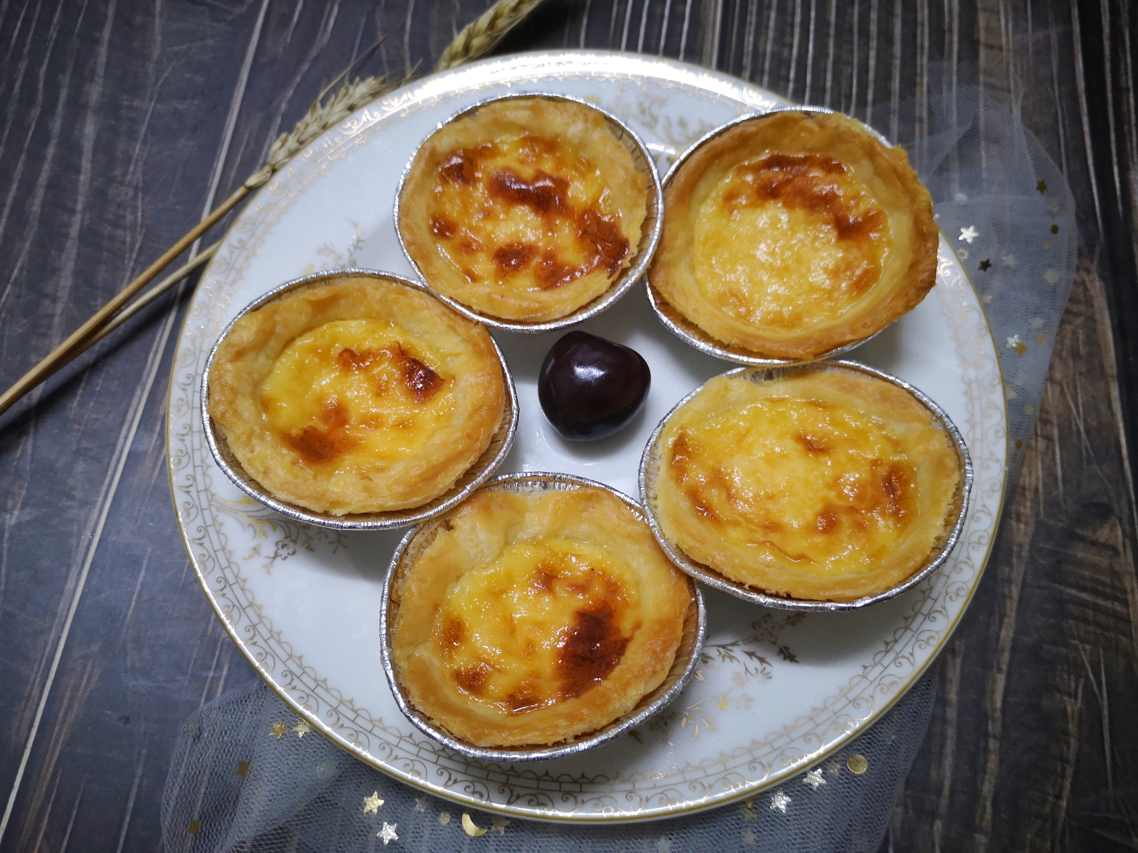 宅家烘焙蛋挞,宅家自制美食之香酥蛋挞