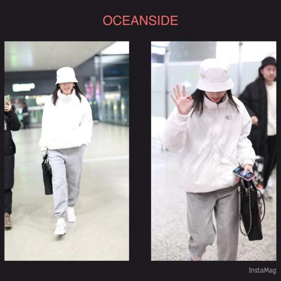 冬季穿一身白超时髦，和周雨彤学习白色服饰搭配，清纯又显白