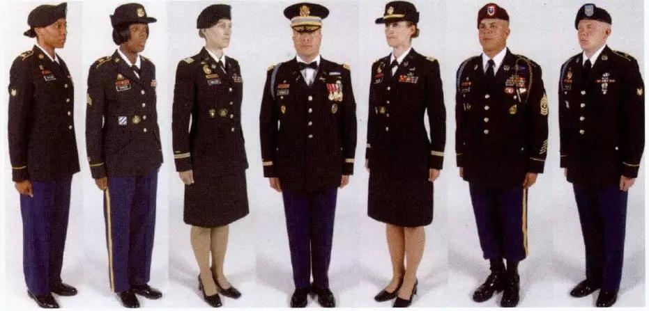 二战美军军服颜色,美军各类军服简介