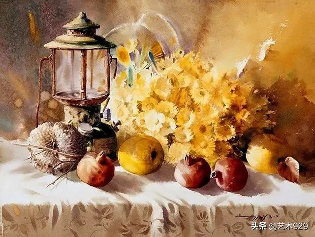 韩国水彩画家misulbu作品欣赏,韩国水彩画风景作品