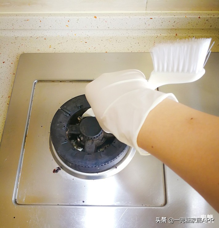 酒店厨房墙面长柄油污清洁刷子,清洁刷长柄二合一家用厨房刷子