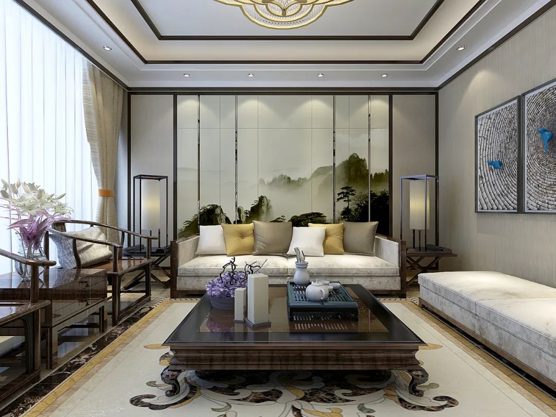 德州运河庭院,新中式庭院别墅装修设计