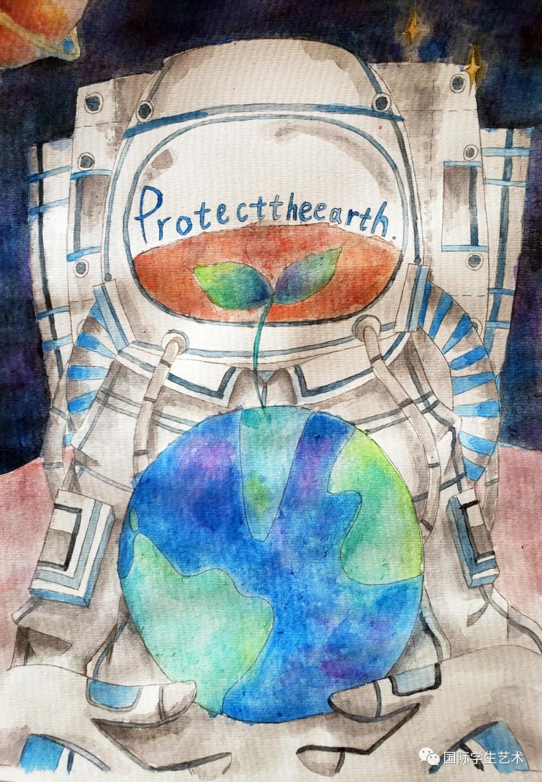 2018世界杯儿童画获奖作品,第十一届世界杯青少年绘画大赛