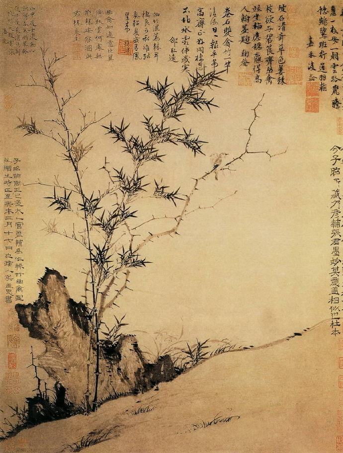 历代画竹精选书籍,历代名家画竹名画大全