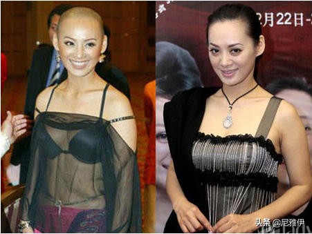 女明星光头的照片,女星光头形象盘点