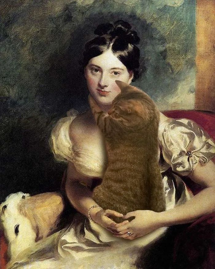 当名画遇上猫咪，是锦上添花还是画风突变？