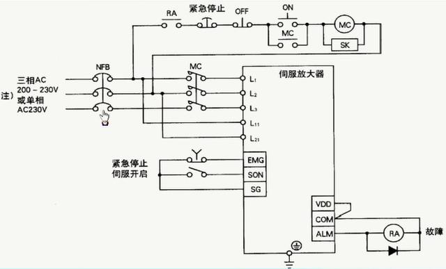 伺服的接线模式有几种,伺服工作原理及接法