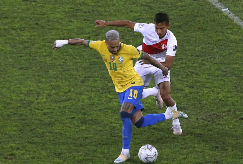 梅西对巴西队进球数据,巴西大胜秘鲁内马尔