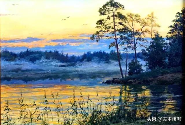 俄罗斯现代油画风景油画作品欣赏,可以让人美哭的风景