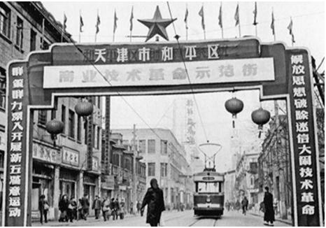 天津百年老街图,百年天津老照片