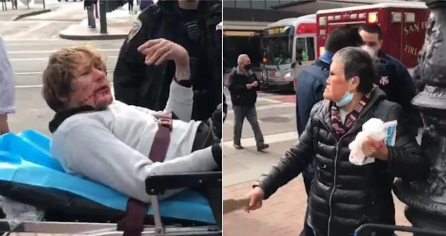 70岁老太暴打美国人,22岁男子当街暴打70岁的越战老兵