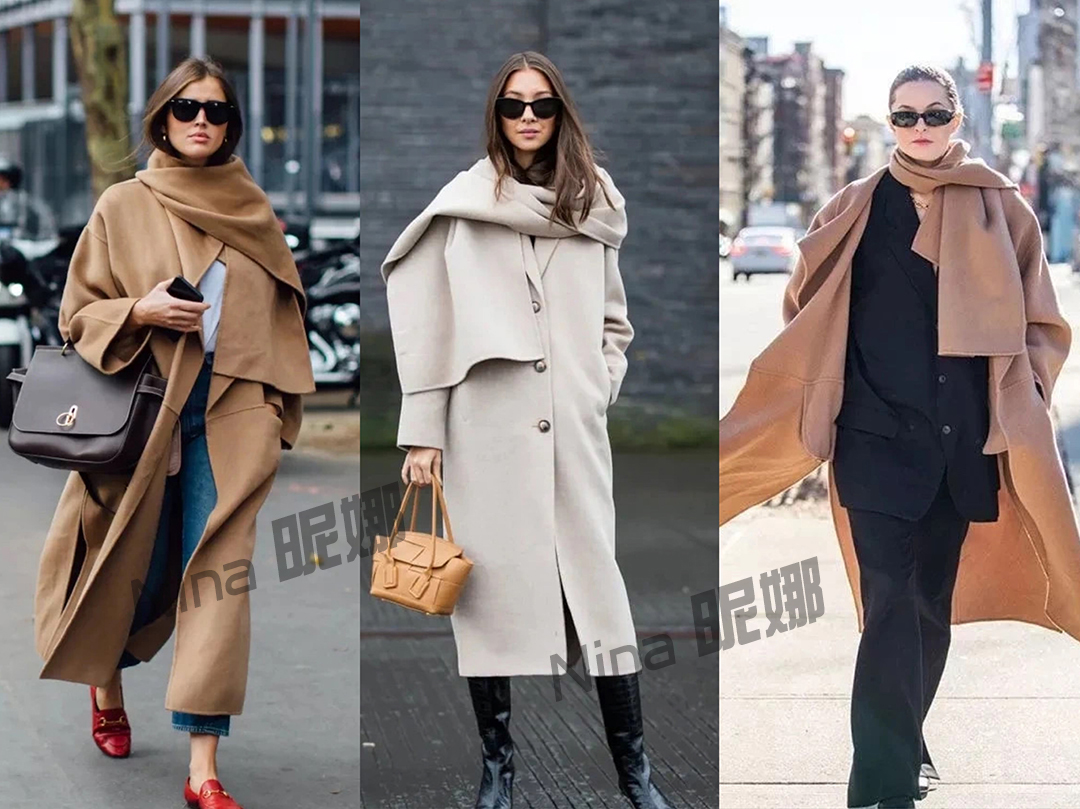 秋冬围巾这样戴就很简单实用了,冬季围巾简单又好看的系法