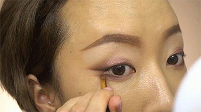 单眼皮眼妆的画法初学者视频,圆眼单眼皮内眦赘皮眼妆画法