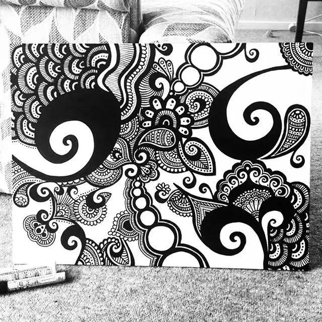 墙上画画装饰,把家里白墙都画满好看的画