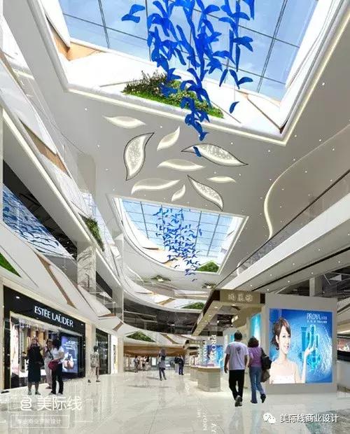 大型购物中心中庭设计案例,中庭设计商场
