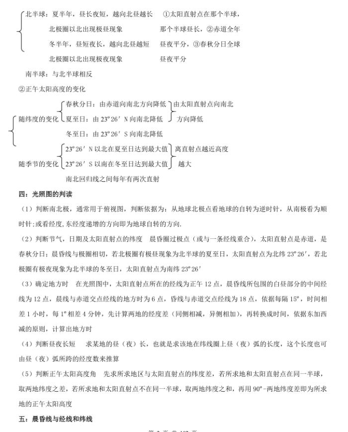 高中地理必背知识点总结超全,超详细解析高考资料推荐
