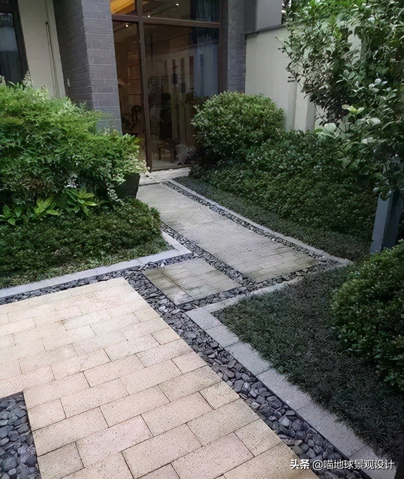 别墅庭院地面透水混凝土,别墅庭院地面铺装材料