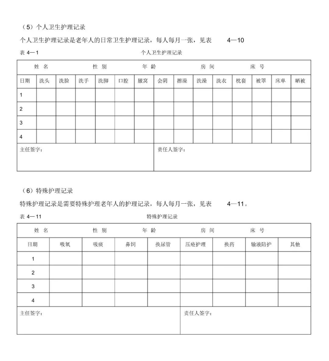 实用干货|养老护理工作中常用表格分享，建议收藏