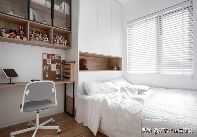 现代风格全屋定制柜子,简约风全屋柜子白色设计