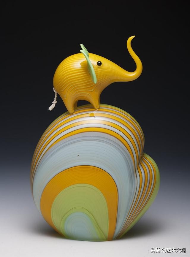 可爱的玻璃动物,艺术玻璃雕塑