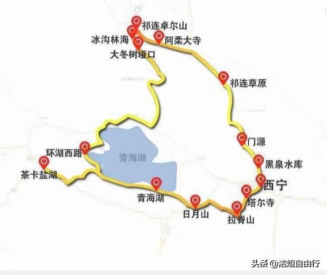 青海湖大环线7天自驾游攻略,6月青海大环线旅游攻略