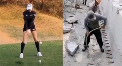 搞笑gif你以为我会乖乖地转圈吗,打着伞跳舞搞笑视频