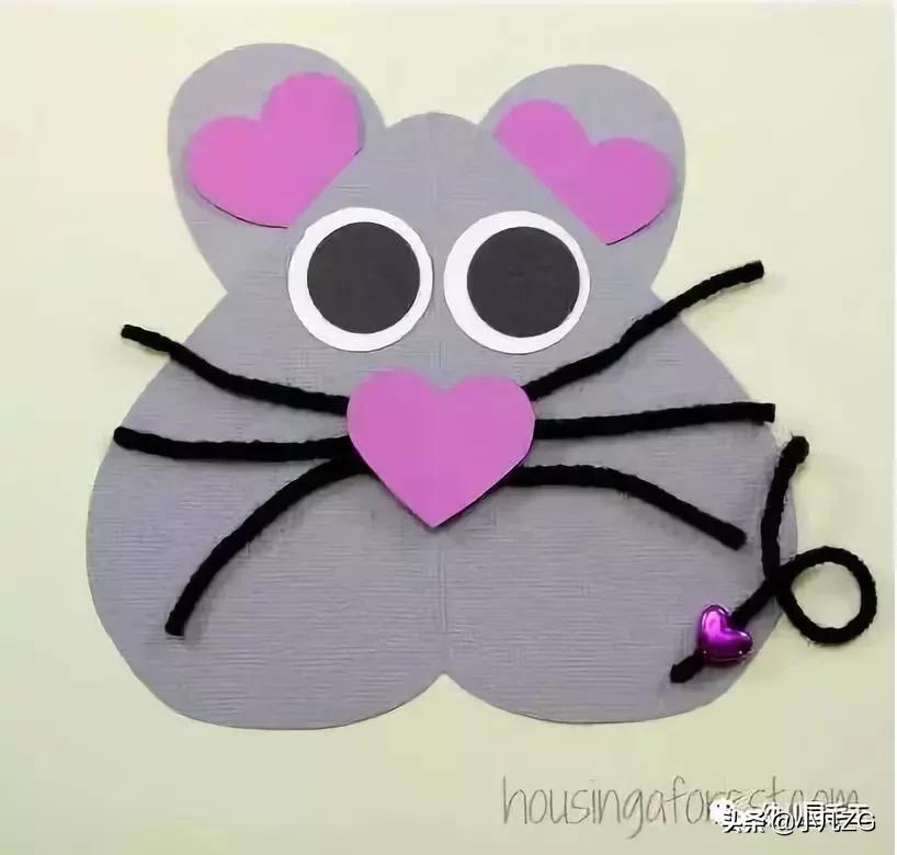 手工制作小老鼠幼儿园,亲子手工制作小老鼠幼儿园