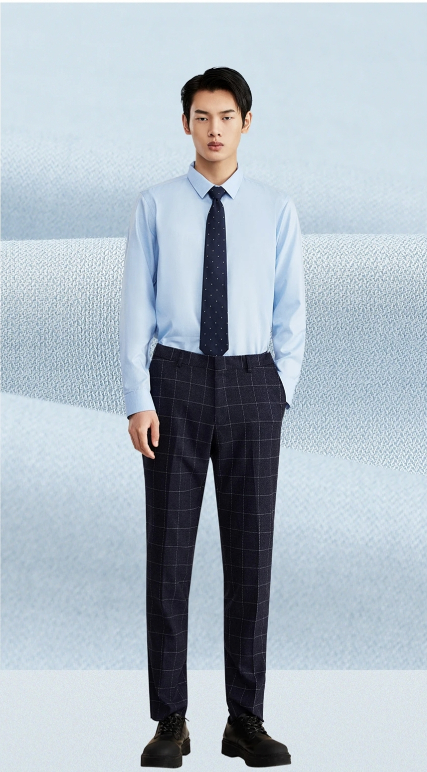 海澜之家职场男士穿搭,海澜之家职场衬衣