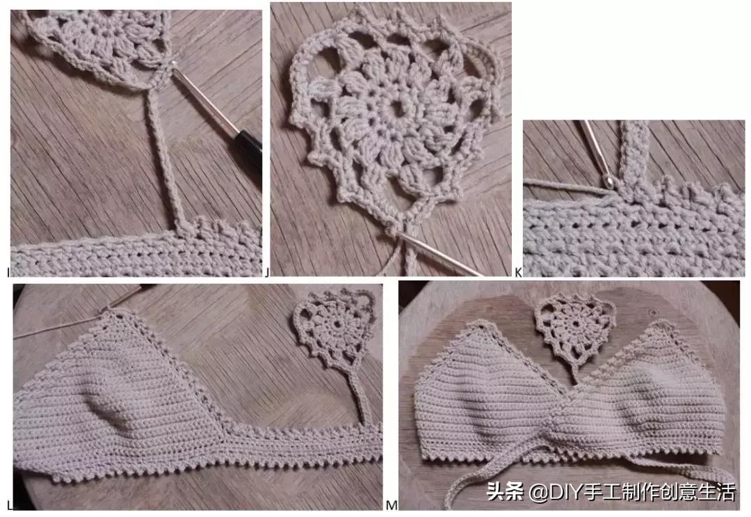 夏天来了，一定要钩一套给自己，有钩织教程